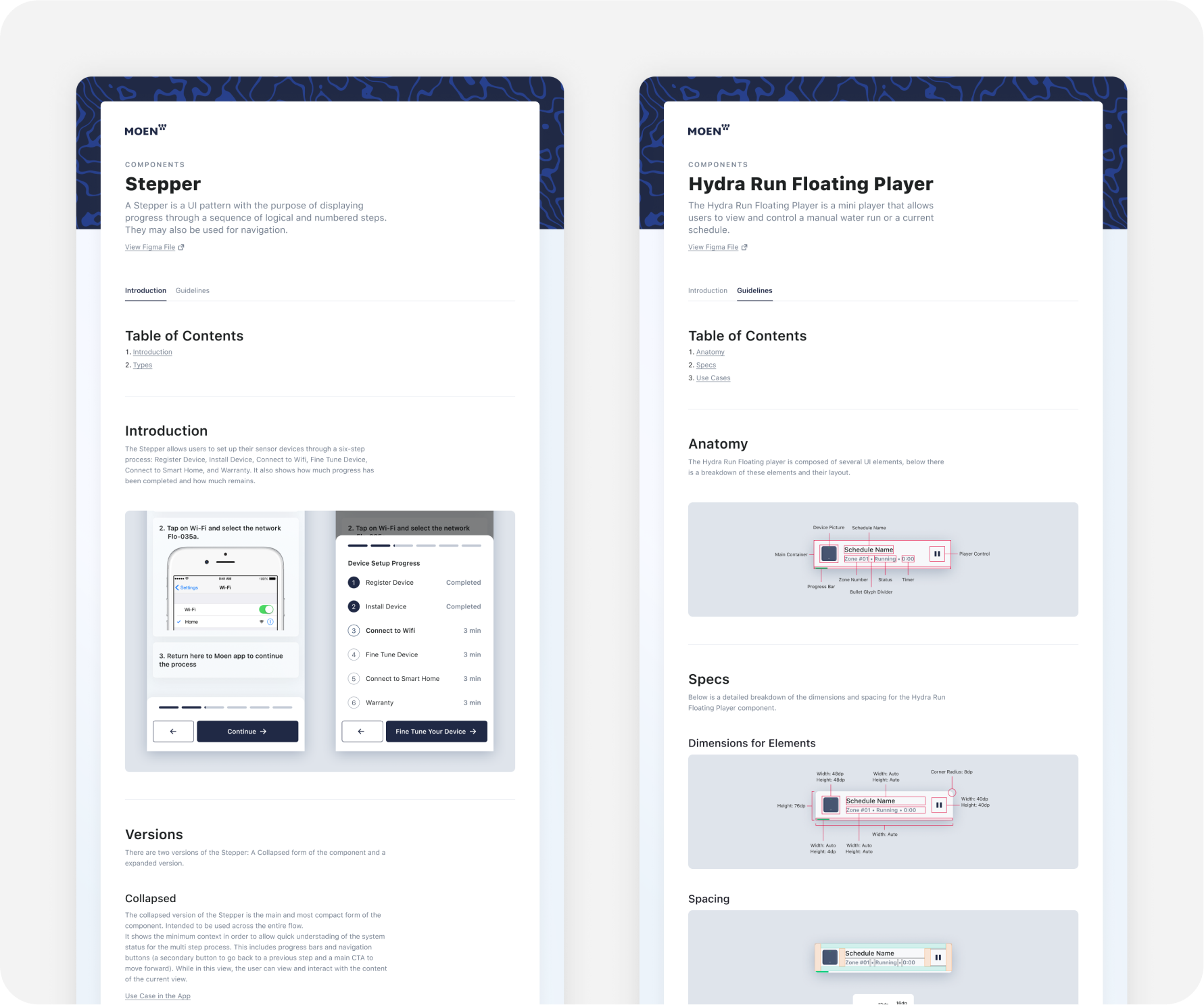 Design system documents