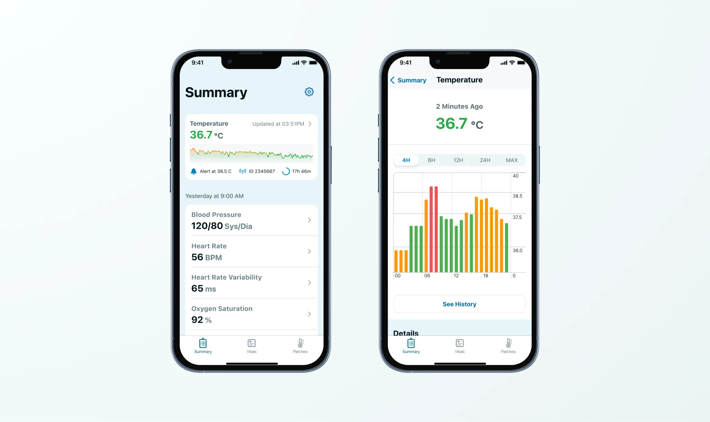 Outpatient mobile app summary