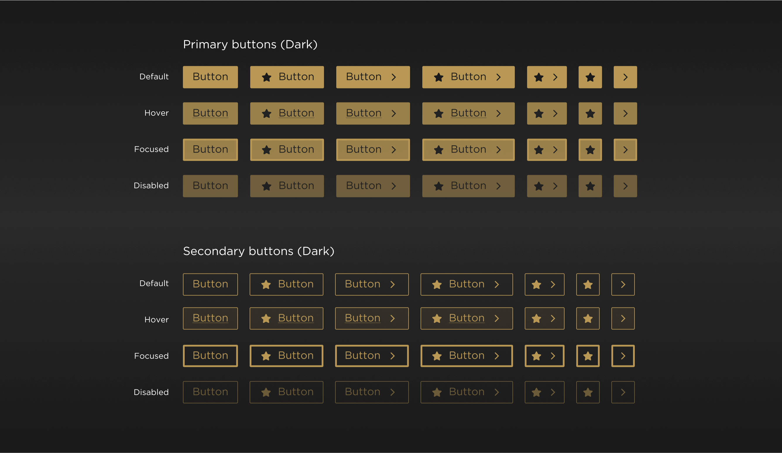 Dark mode buttons