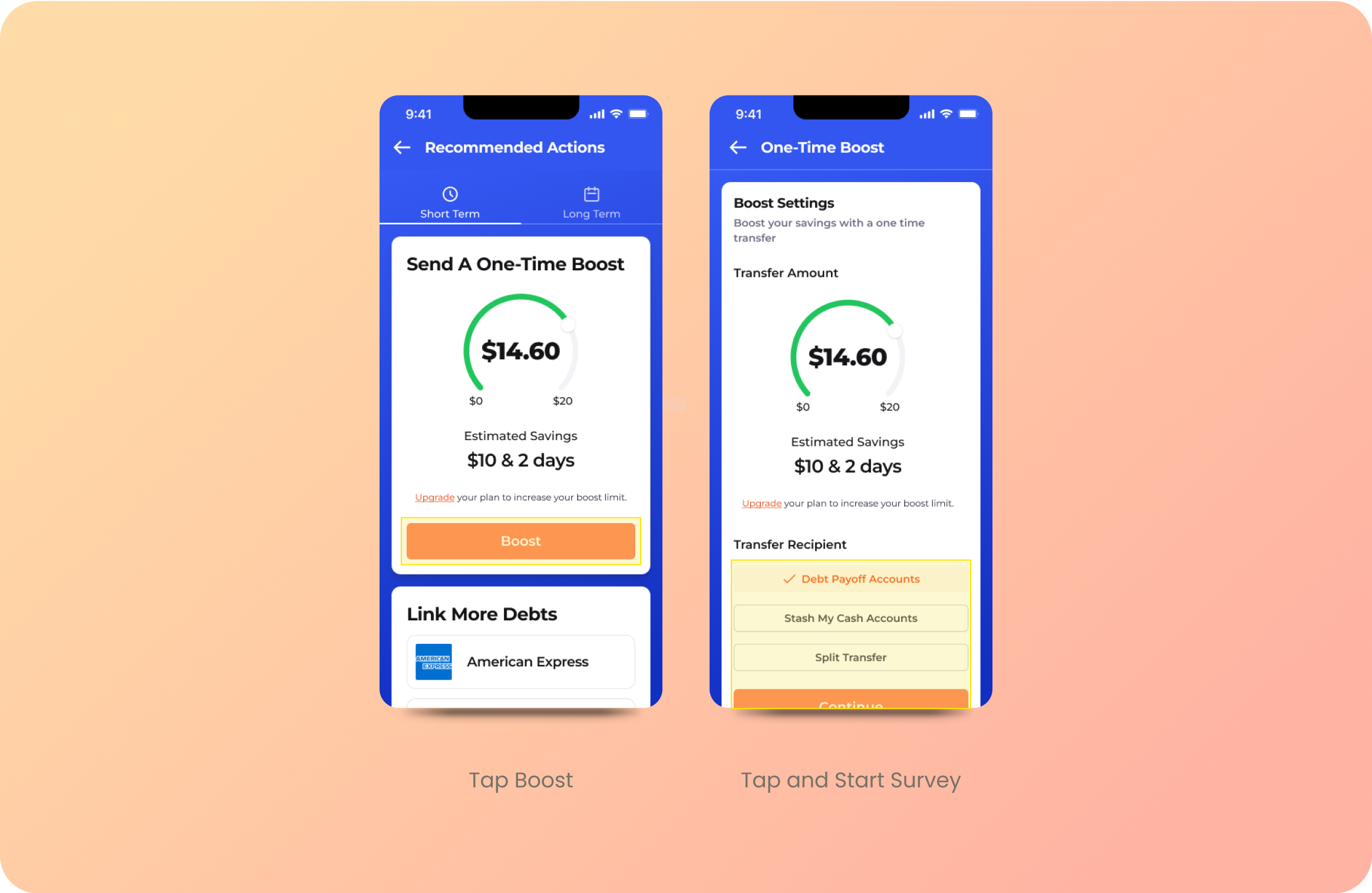Boost deposit after