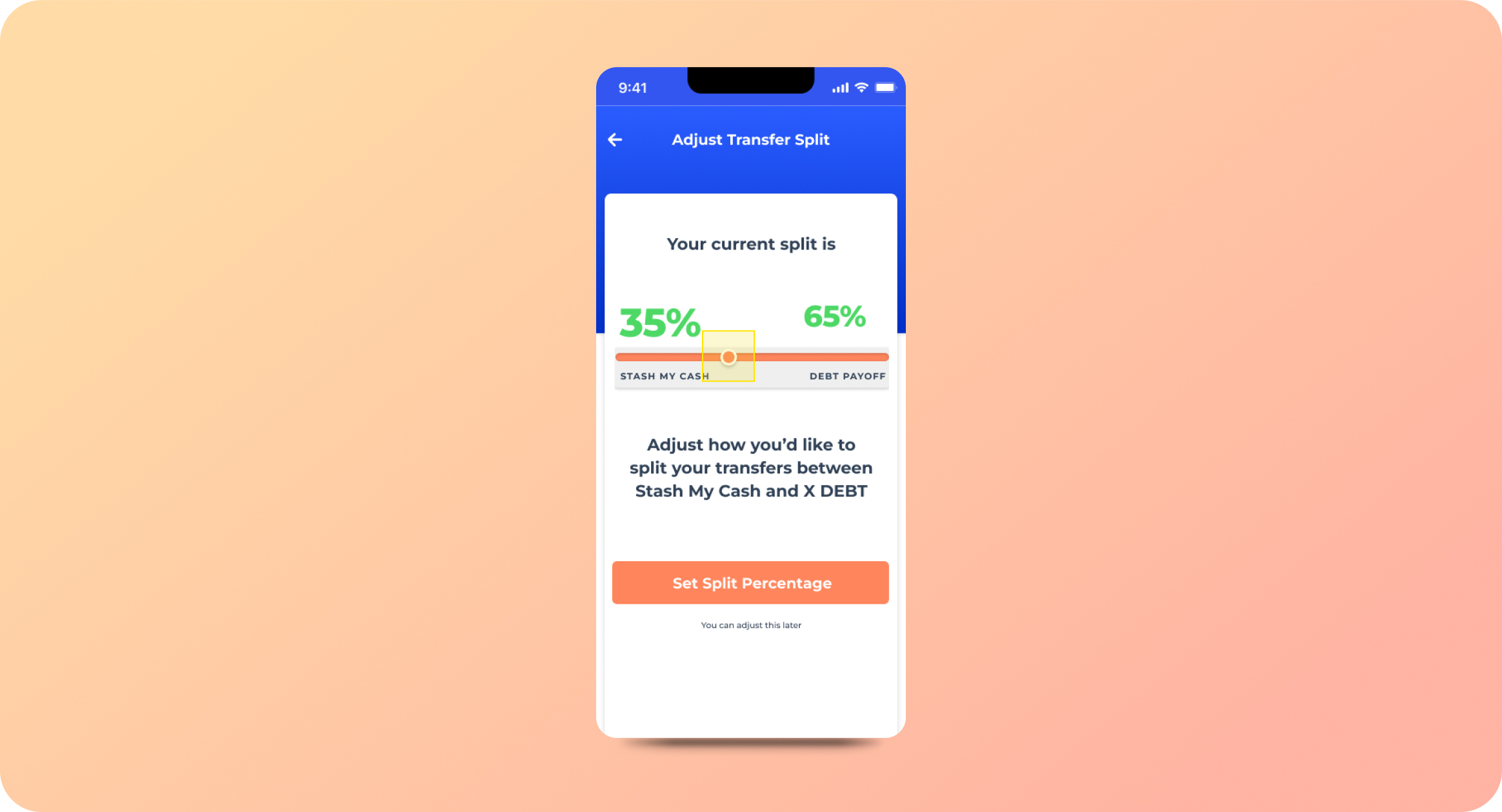 Multi-Debt split before