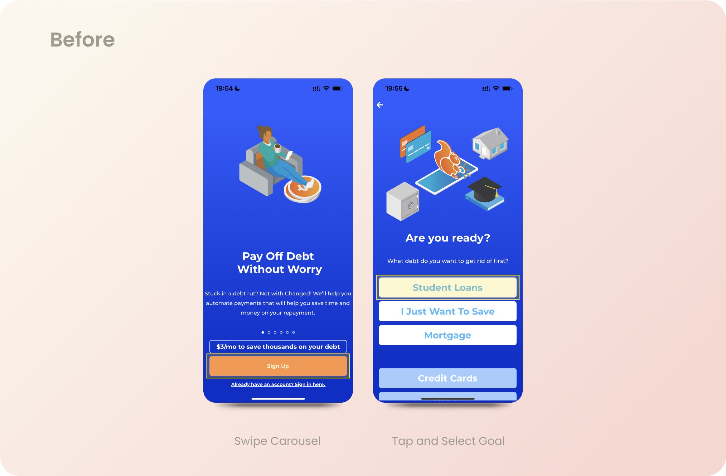 Onboarding before