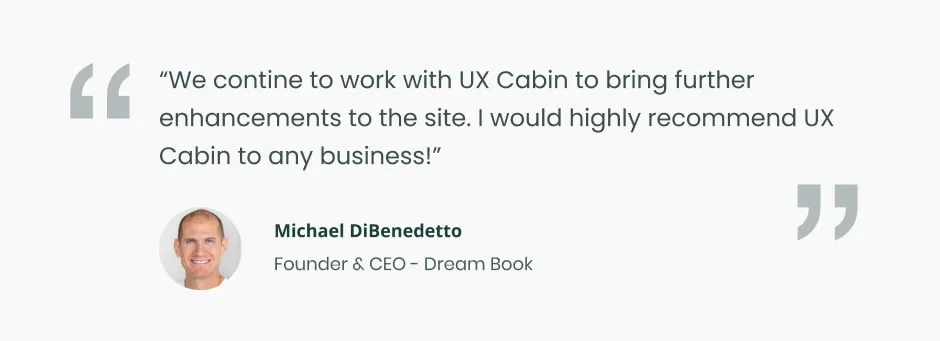 Client testimonial