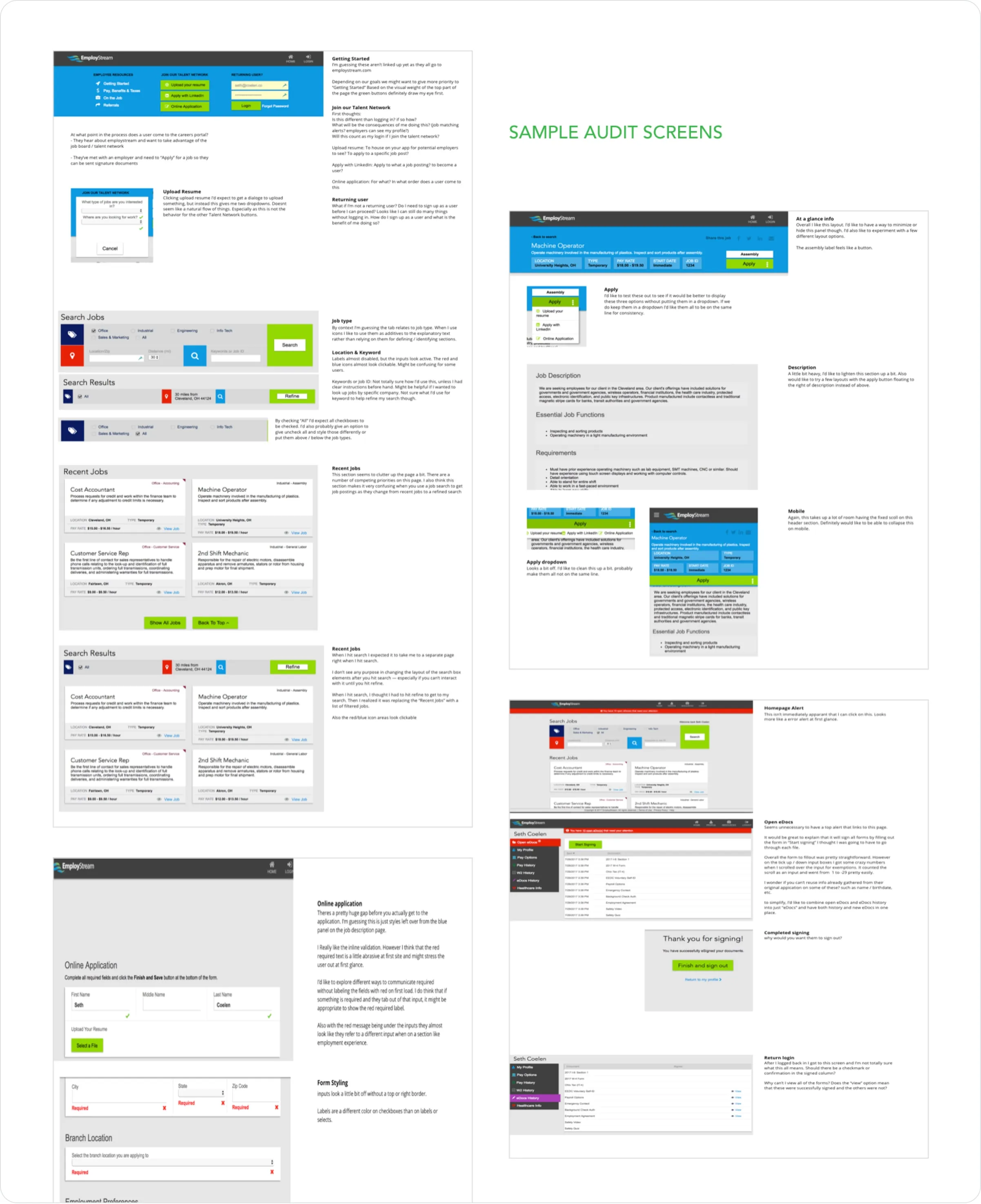 UX/UI Audit