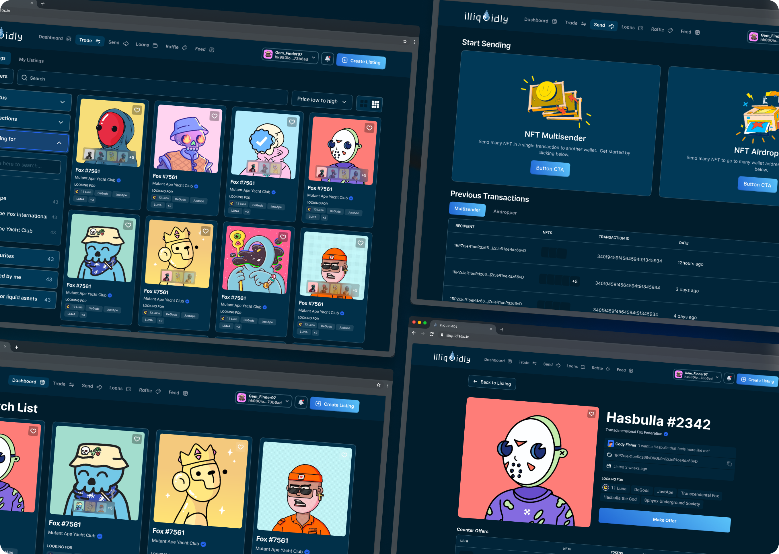 Marketplace mockup