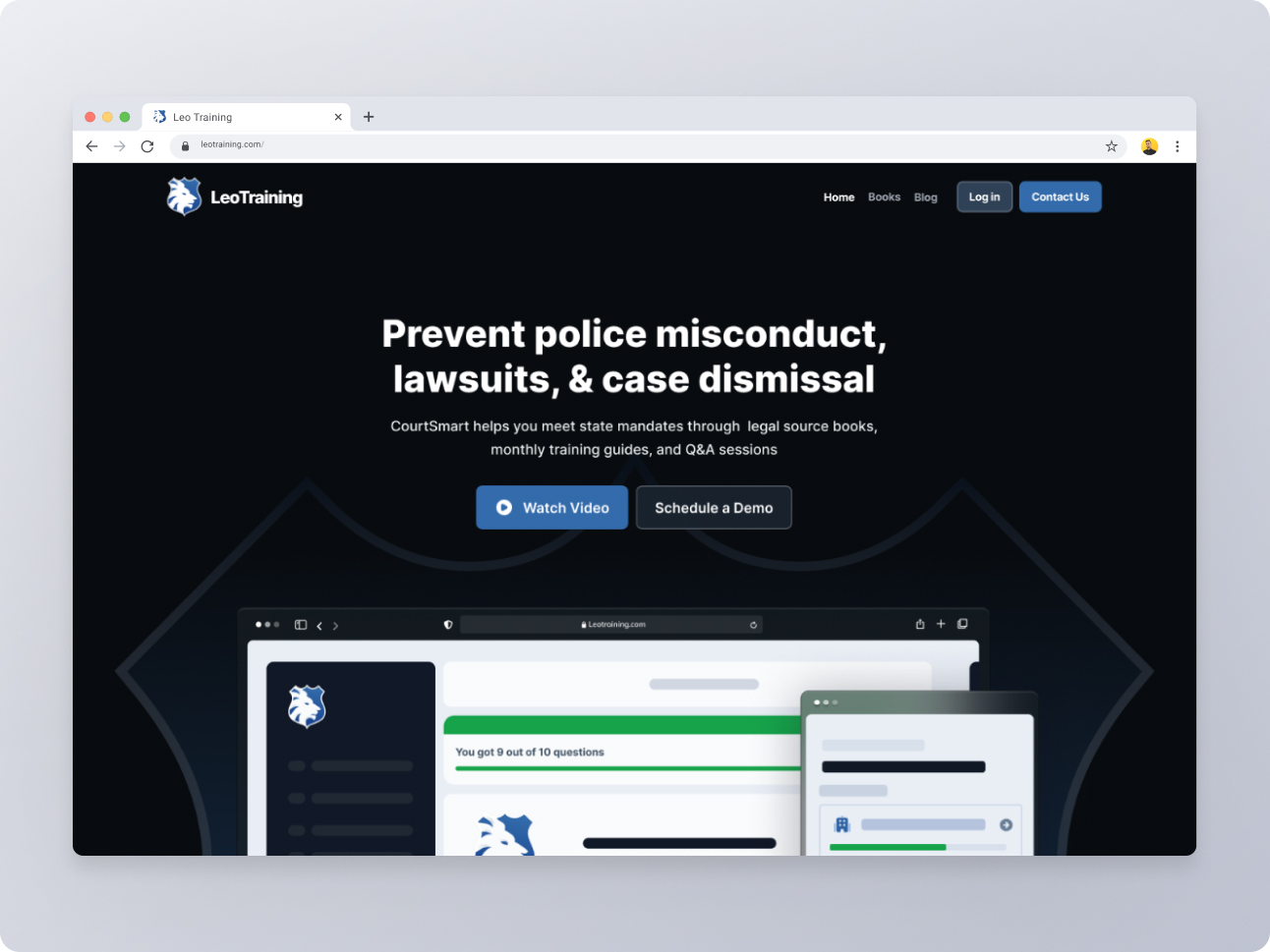 LeoTraining home page
