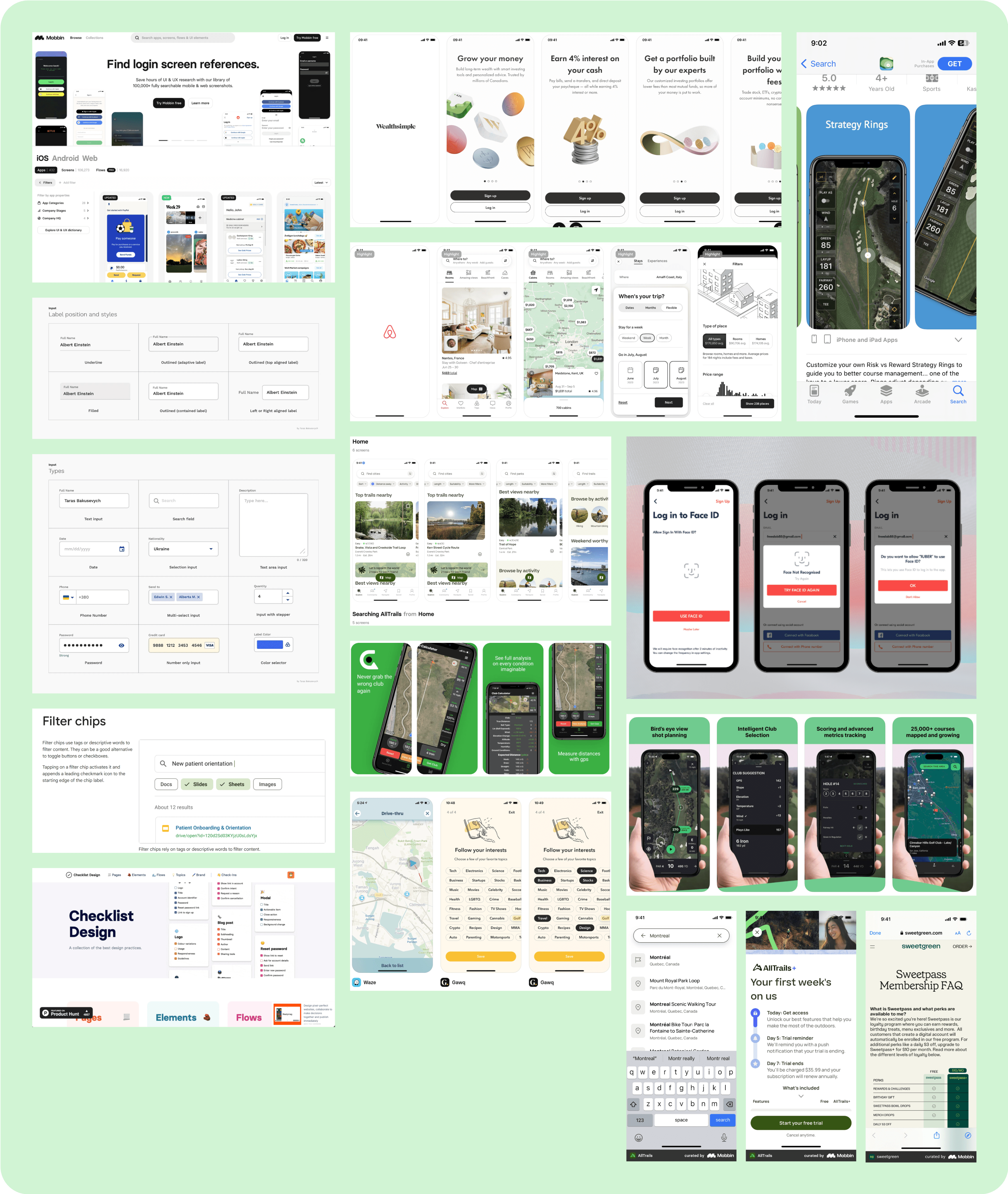 Design planning moodboard