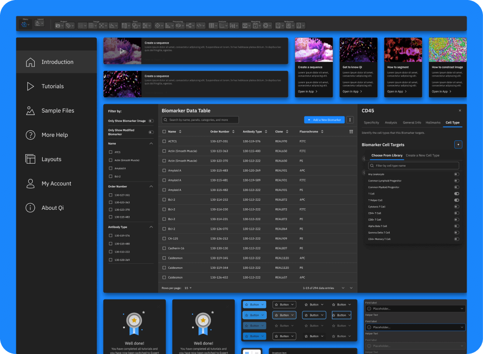 Redesigned data heavy UI