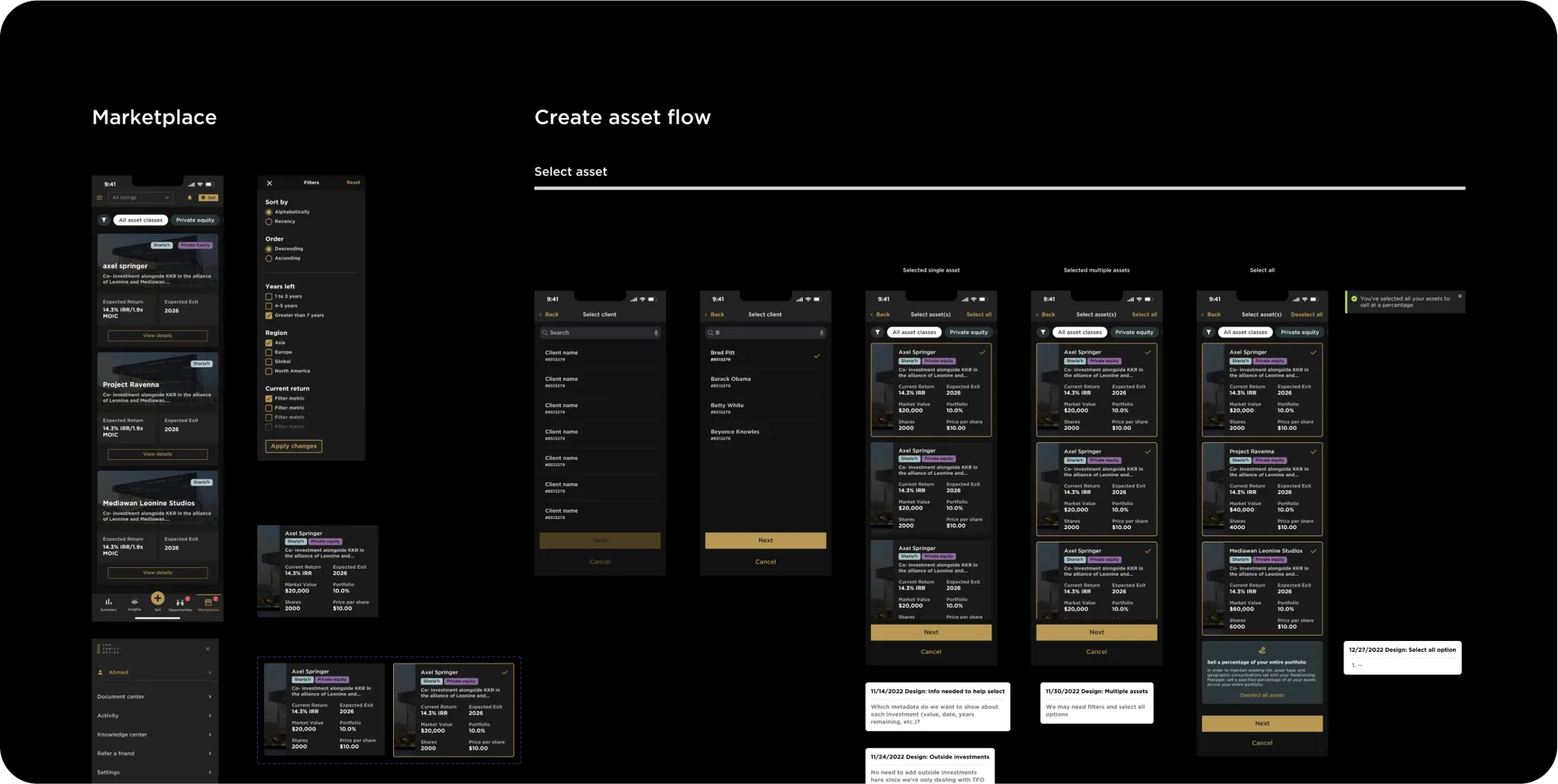 Developer handoff