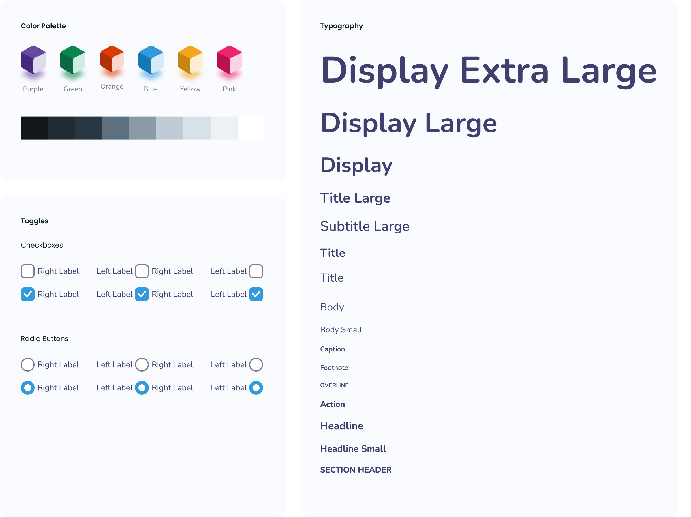 Suite360 design system atoms