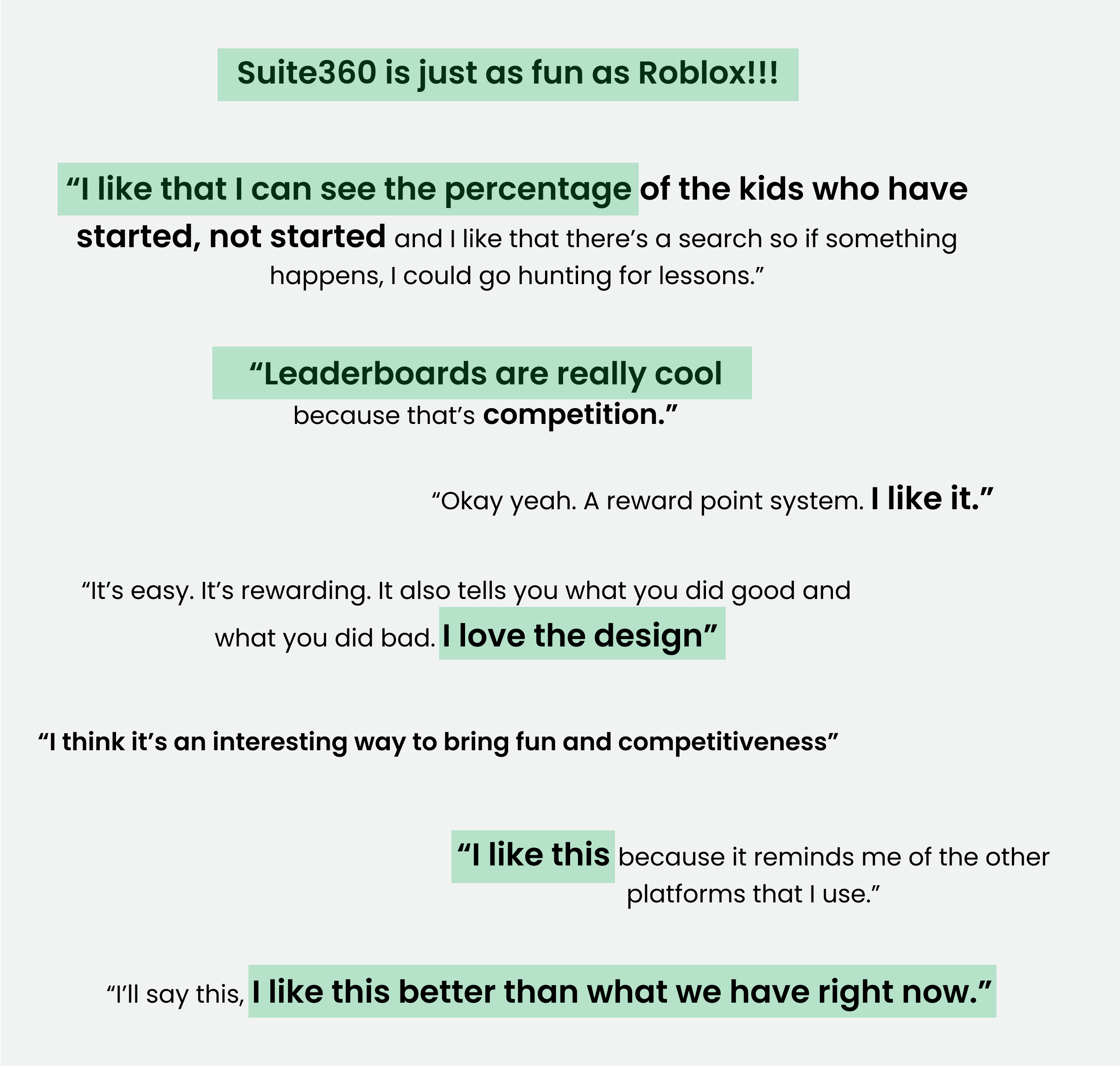 Suite360 feedback