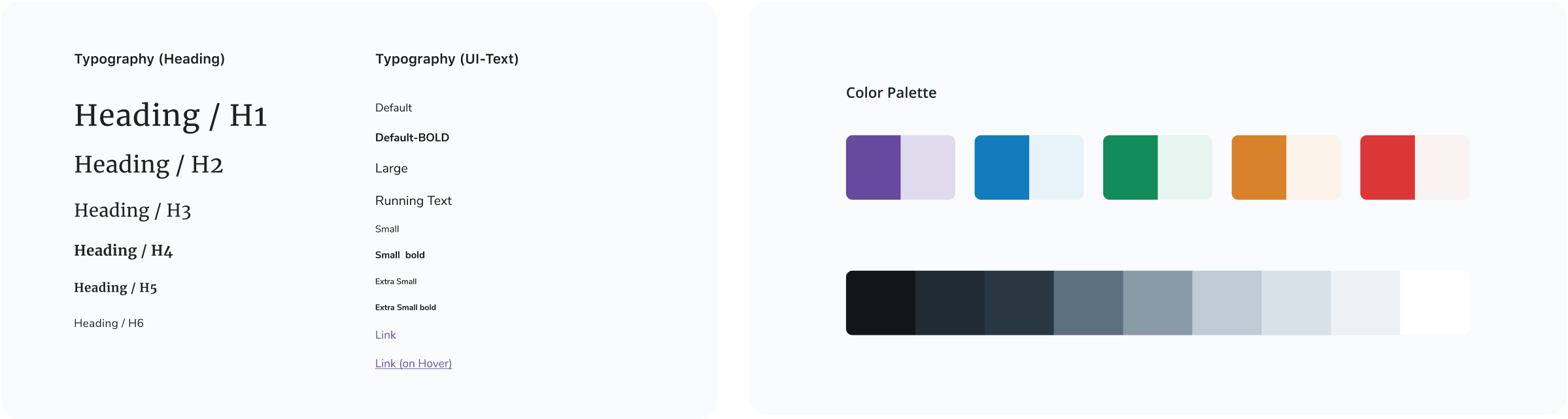 Design system styleguide