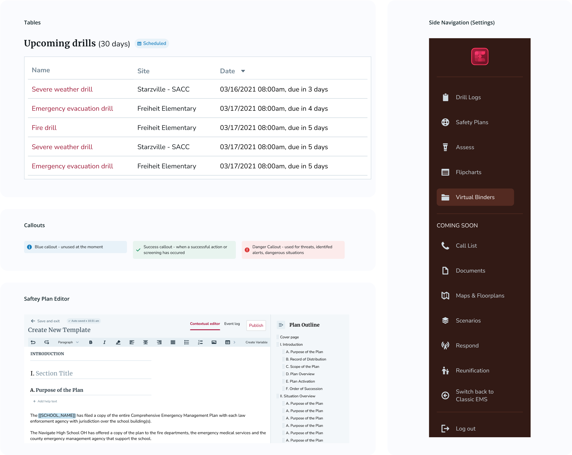 Design system components